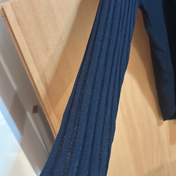 Sarah Pacini blue rayon box top - Picture 3 of 5